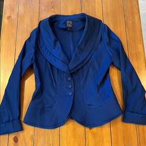 Clara Sun Woo Royal Blue Formal Jacket Size S EUC